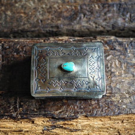 J.Alexander / STAMPED TURQUOISE BOX "Small"
