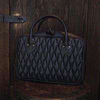 DEER HORN SMITH'S ／ DIAMOND STITCH LEATHER BAG -Mini-