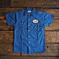 DEER HORN SMITH'S / SHORT SLEEVE WORK SHIRT "INDIGO"