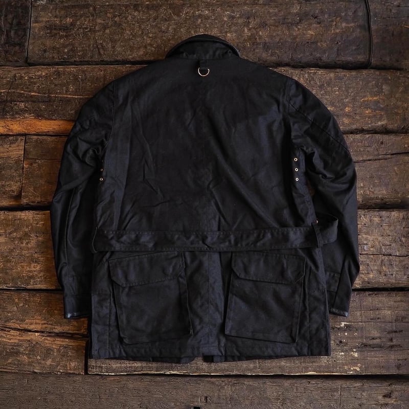 BiburyCourt／WAXED COTTON FIELD JACKET -Black- |