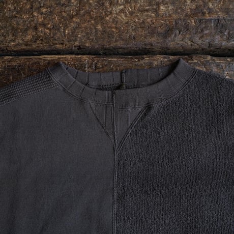 Nigel Cabourn / ARMY CREW JERSEY MIX ”Charcoal"