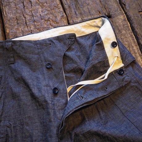 HIGH COUNT 8OZ CHAMBRAY MLITARY PANTS