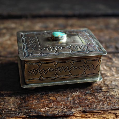 J.Alexander / STAMPED TURQUOISE BOX "Small"