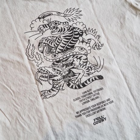 FULLCOUNT／"Tiger&Dragon" (25SS) 5500PT-15 Graphic Tee