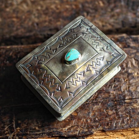 J.Alexander / STAMPED TURQUOISE BOX "Small"