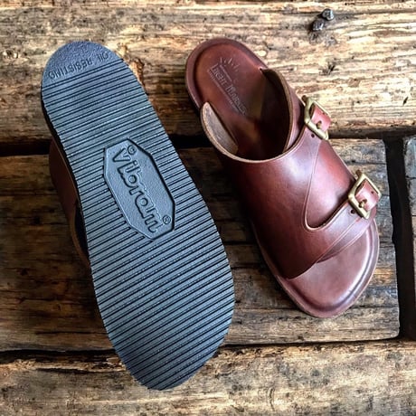 LIGHT MARKER / DOUBLE MONK STRAP SANDAL(ﾃｨﾝﾊﾞｰ)