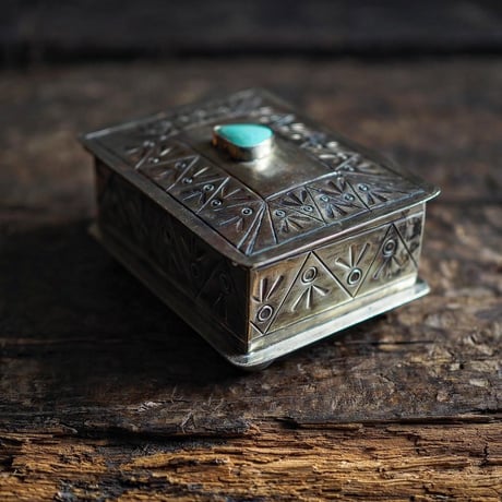 J.Alexander / STAMPED TURQUOISE BOX "Small"