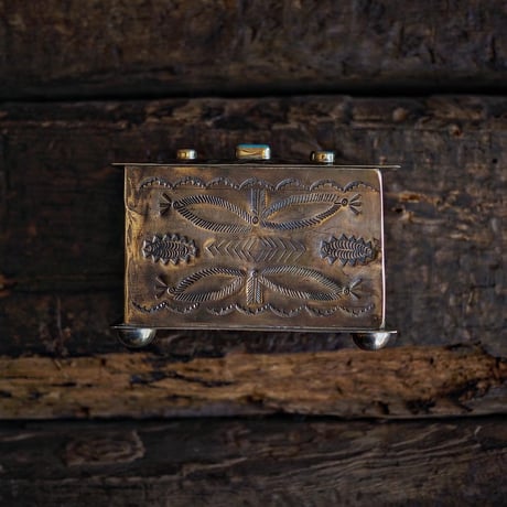 J.Alexander / 3 STONE STAMPED FEATHERS BOX