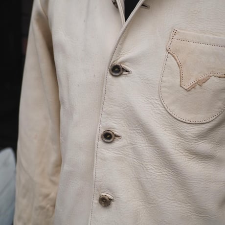 DEER HORN SMITH’S / NO COLLAR JACKET "DEER LEATHER"