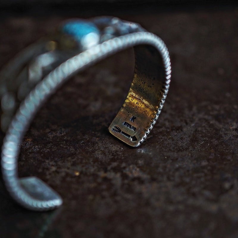 Kevin Yazzie ／ TUFA CAST BANGLE -Kingman Turquo