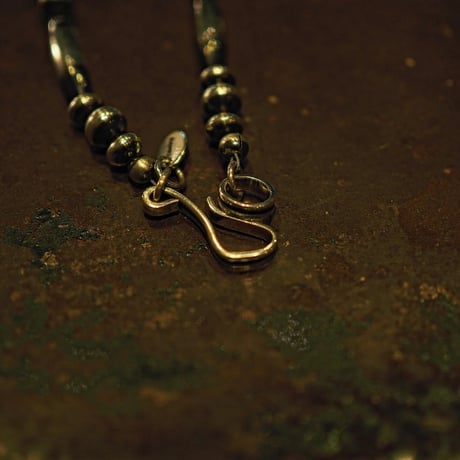 DUCK TAIL / Silver Beads Necklace-50cm- "SP-Type"