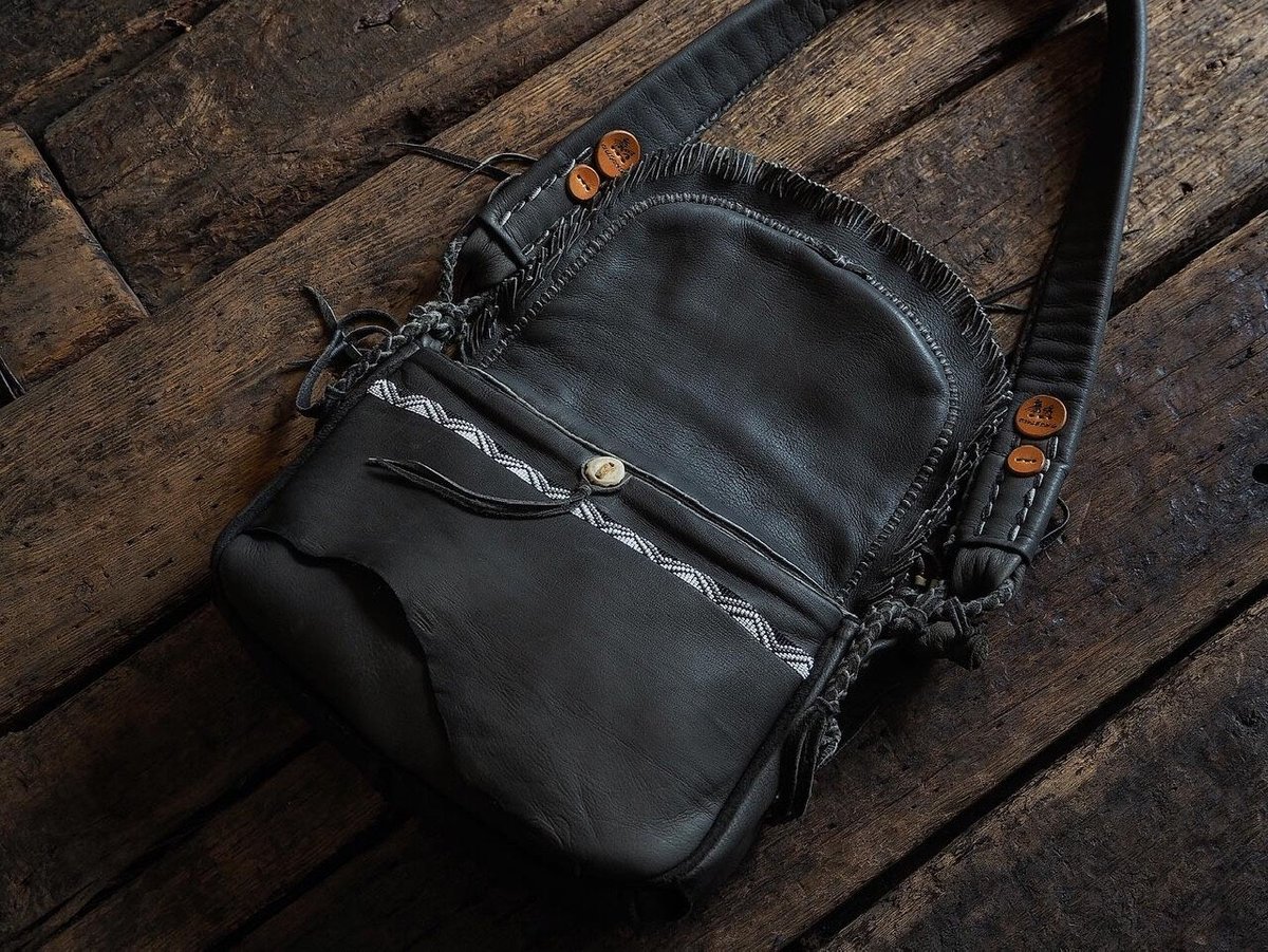 梟唄OWLSONG/ DEER LEATHER SHOULDER BAG 鹿革 梟唄OWLSONG/ DEER LEATHER SHOULDER BAG (GR Speci