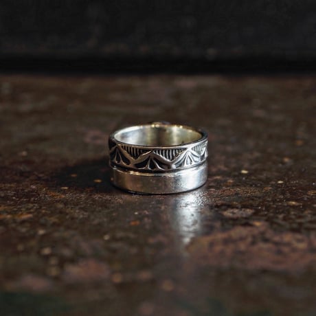 Henry Mariano ／  STAM WORK TURQUOISE RING -Turquoise Mountain- "17"