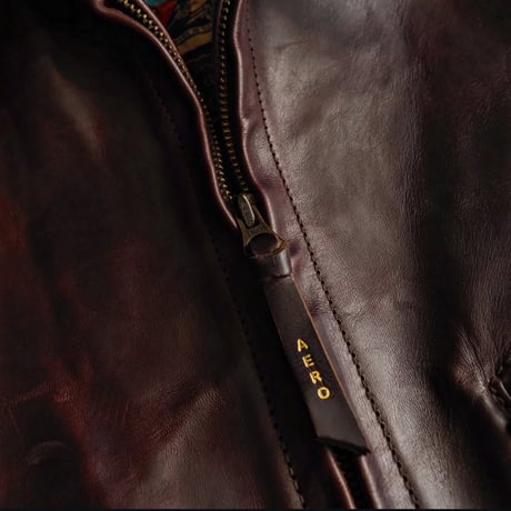 Aero Leather / LOGN HALF BELT -Cordovan-