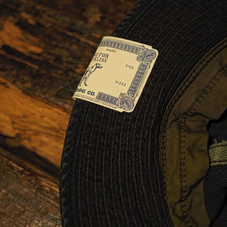 THE H.W.DOG&CO. / Vintage Denim Fatigue Hat "Black"