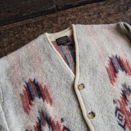 PENDLETON / SHAGGY KNIT CARDIGAN "IVORY.W"