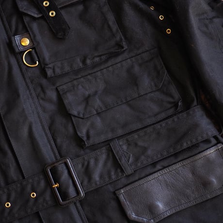 BiburyCourt／WAXED COTTON FIELD JACKET -Black-