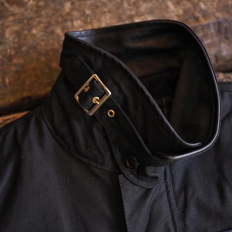 BiburyCourt／WAXED COTTON FIELD JACKET -Black-