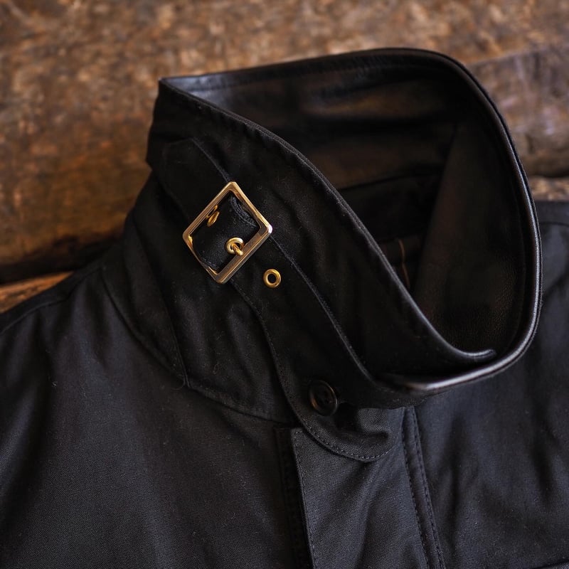 BiburyCourt／WAXED COTTON FIELD JACKET -Black- |