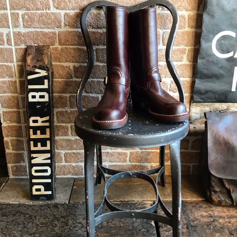WESCO ウエスコ Custom Boss チェリー レッド ブーツ 9d オーダーメイド】BOSS Burgundy Roughout #100sole 9