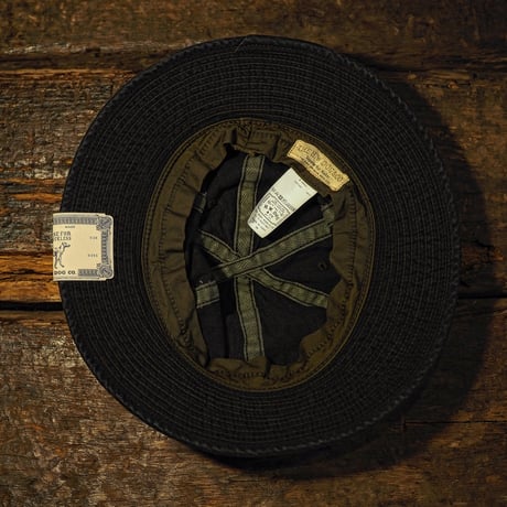 THE H.W.DOG&CO. / Vintage Denim Fatigue Hat "Black"