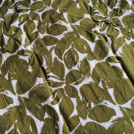 HAVERSACK／FLOWER PRINT TYPEWRITER SHIRT -GREEN-