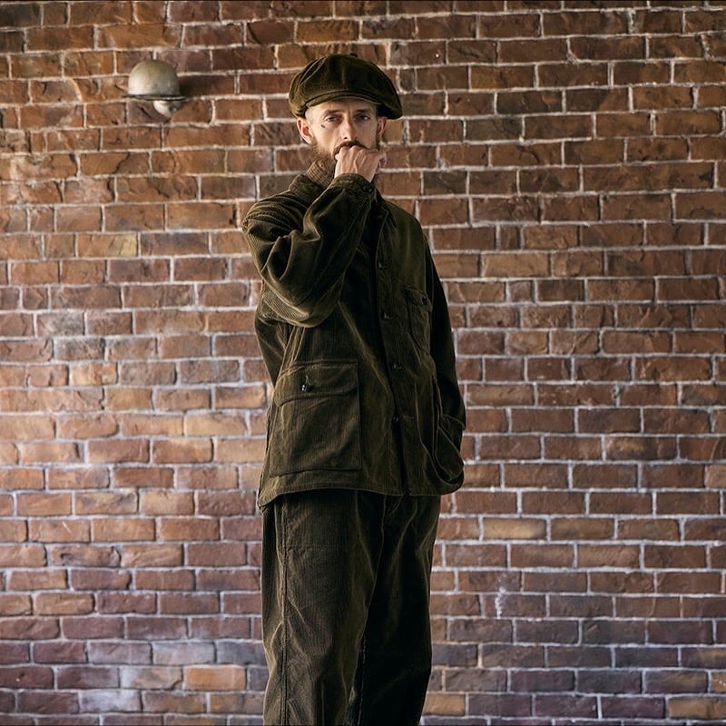 Nigel Cabourn ハンティングジャケット コーデュロイ Nigel Cabourn／FRENCH WORK JACKET -8W CORDUROY-