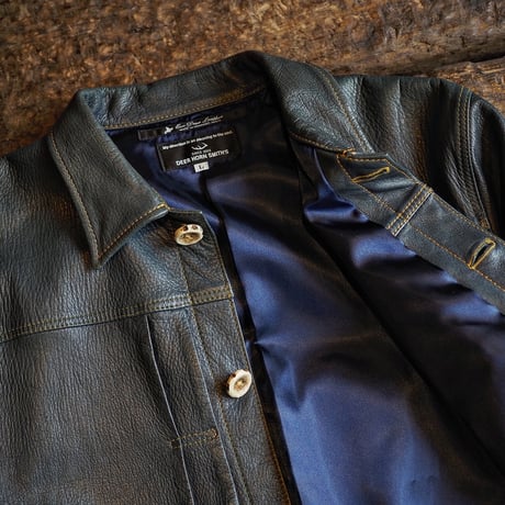 DEERHORNSMITH'S / TYPE-1 LEATHER JACKET "Ezo Deer Leather"