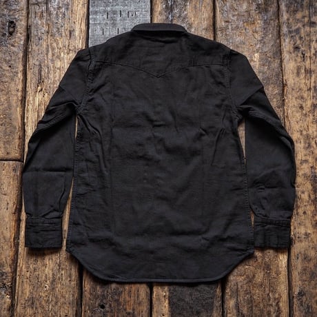 FULLCOUNT / 4894 BLACK BLACK DENIM WESTERN SHIRT