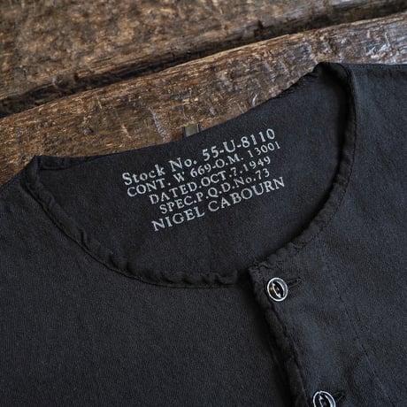 Nigel Cabourn ／ 50's HENRY NECK T-SHIRT