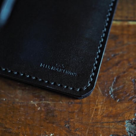 DEER HORN SMITHS Leather／CRAFT MIDDLE WALLET "BLACK"