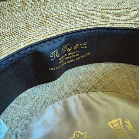 THE H.W.DOG&CO / WHITE PORK PIE HAT