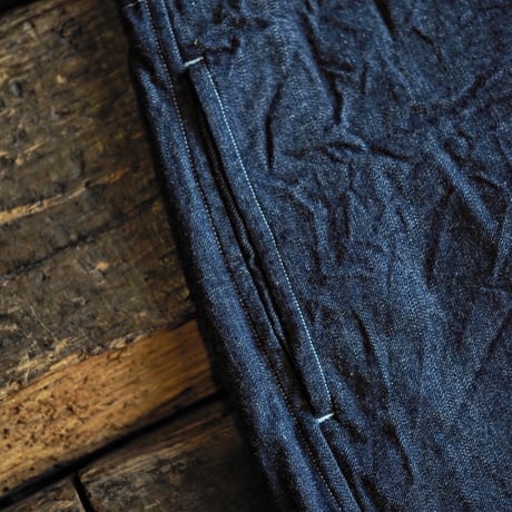 HAVERSACK ／ Selvedge Denim High Waist Cropped Wide Pants