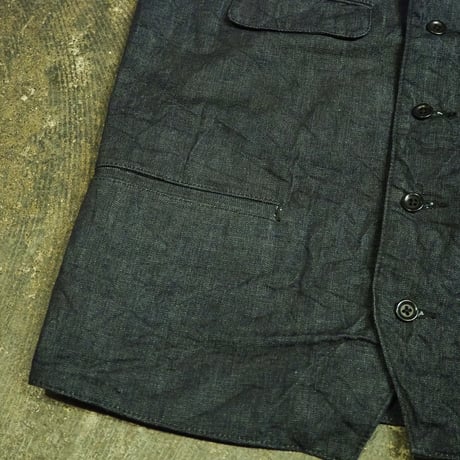 FULLCOUNTｘADDICTCLOTHES / DENIM 4 POCKET WAISTCOAT