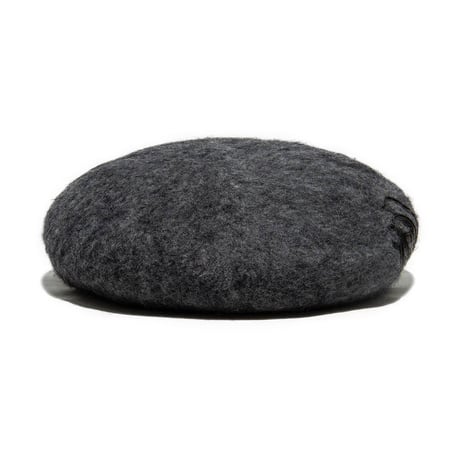 THE H.W.DOG&CO.／LEATHER WAPPEN FLUFFY BERET