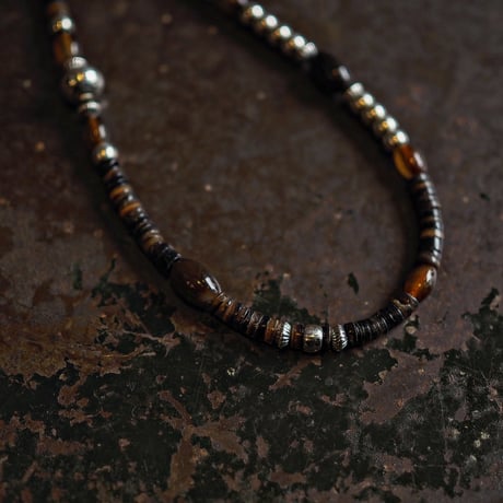 DUCK TAIL ／Heishi & Shell Beads Necklace "Type-A"