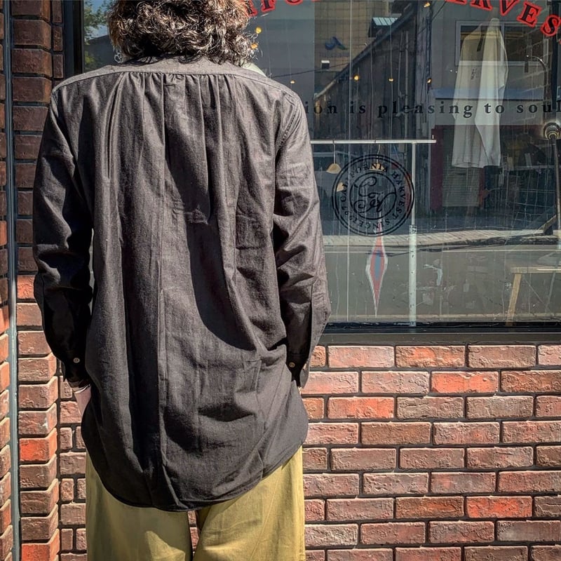 HAVERSACK / バンドカラーセミロングサファリシャツ HAVERSACK / バンドカラーセミロングサファリシャツ