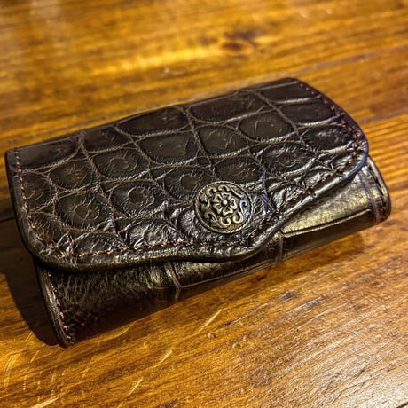 FUNNY / BOX COINCASE "Brown Crocodile" ( VictorConcho)
