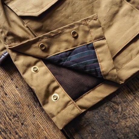 BiburyCourt／WAXED COTTON FIELD JACKET -Sand Beige-