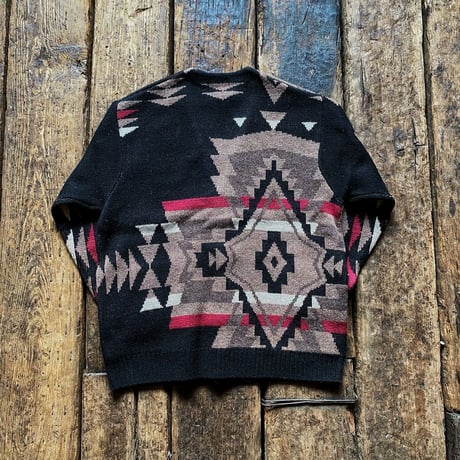PENDLETON / LAMBS WOOL KNIT CARDIGAN