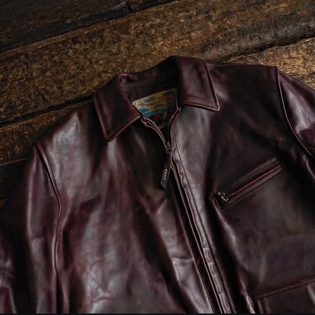 Aero Leather / LOGN HALF BELT -Cordovan-