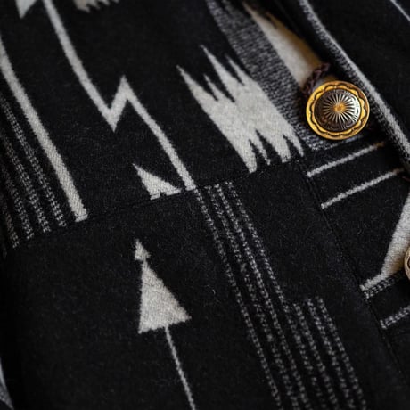 Earth spirit Original / PATCHWORK WOOL BLANKET JACKET -CH-Special-