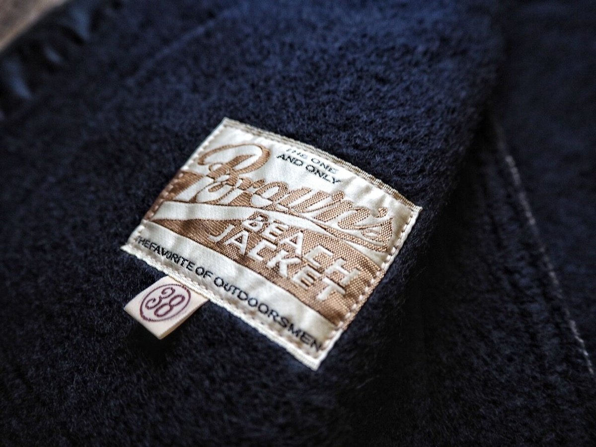 な*）様 BROWNS BEACH JACKET ごま塩 DARKBLUE 38 Brown's Beach / BROWN'S BEACH JACKET 