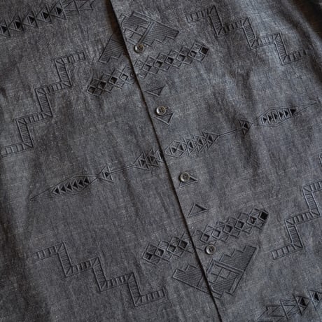 PENDLETON ／ CUT WORK OPEN COLLAR SHIRT -Dungarees-