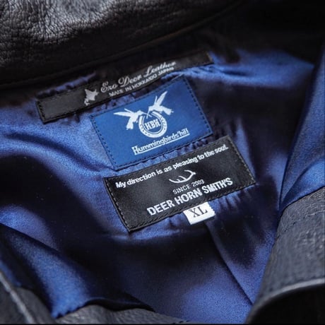 HBHS × DEER HORN SMITH'S /  TYPE-1 LEATHER JACKET "Ezo Deer Leather"
