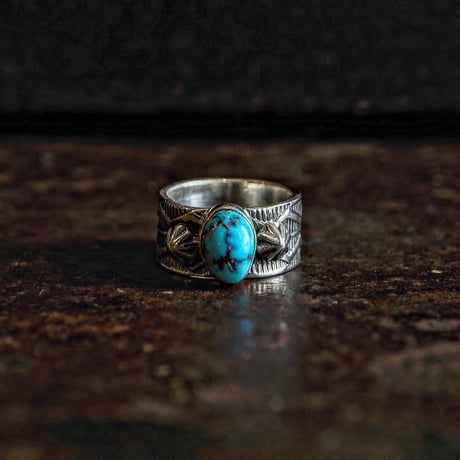 Henry Mariano ／  STAM WORK TURQUOISE RING -Turquoise Mountain- "19"