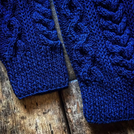 INVERALLAN / 1A CREW SWEATER  INDIGO COTTON