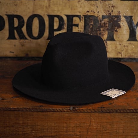 THE H.W.DOG&CO. / TRAVELERS RABBIT HAT "BLACK"