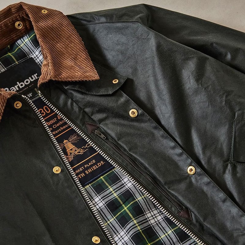 【タグ+未使用ピンズ付】Barbour 130th Transport 希少 Barbour / Transport ”130TH ANNIVERSARY MODEL