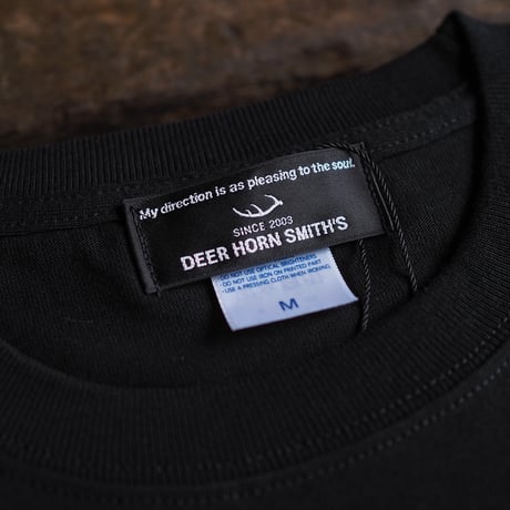 DEER HORN SMITH'S / Crew Neck Logo T-Shirt